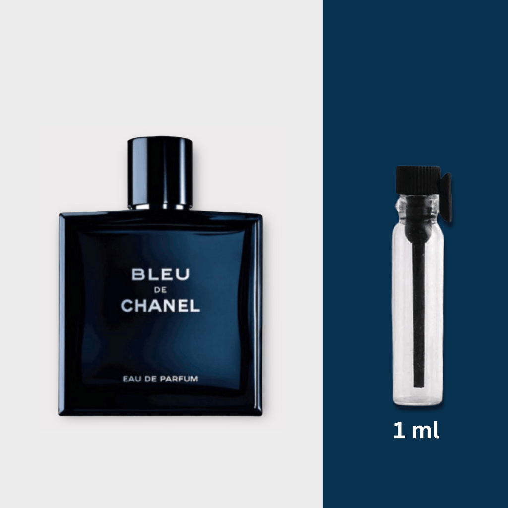 Chanel Bleu De Chanel Eau De Parfum + PARFUM Sample Sprays for Men .05oz,  1.5ml