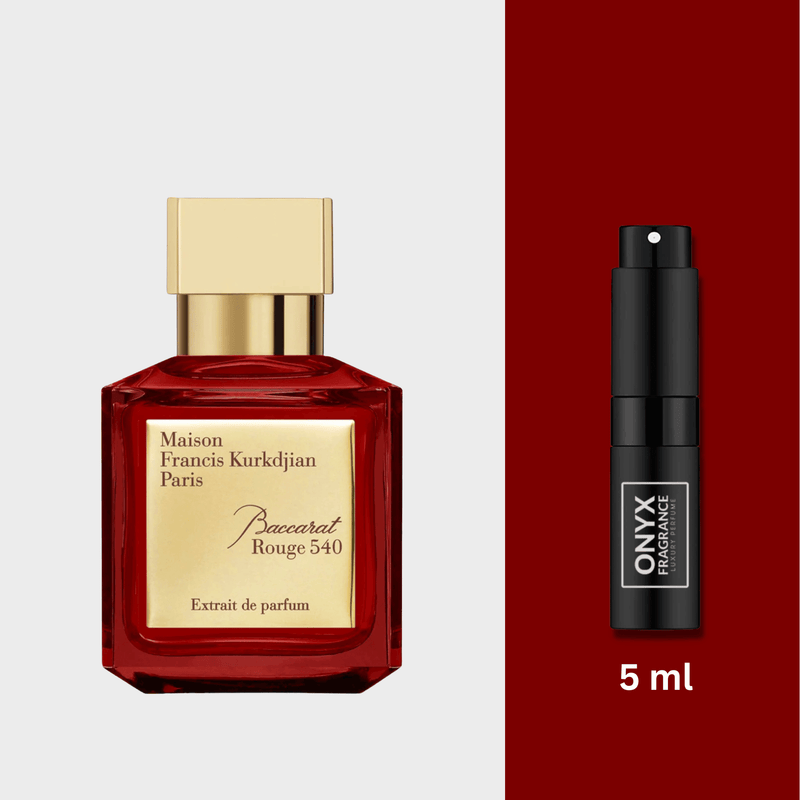 Shop for samples of Baccarat Rouge 540 Extrait (Parfum) by Maison Francis  Kurkdjian for women and men rebottled and repacked by